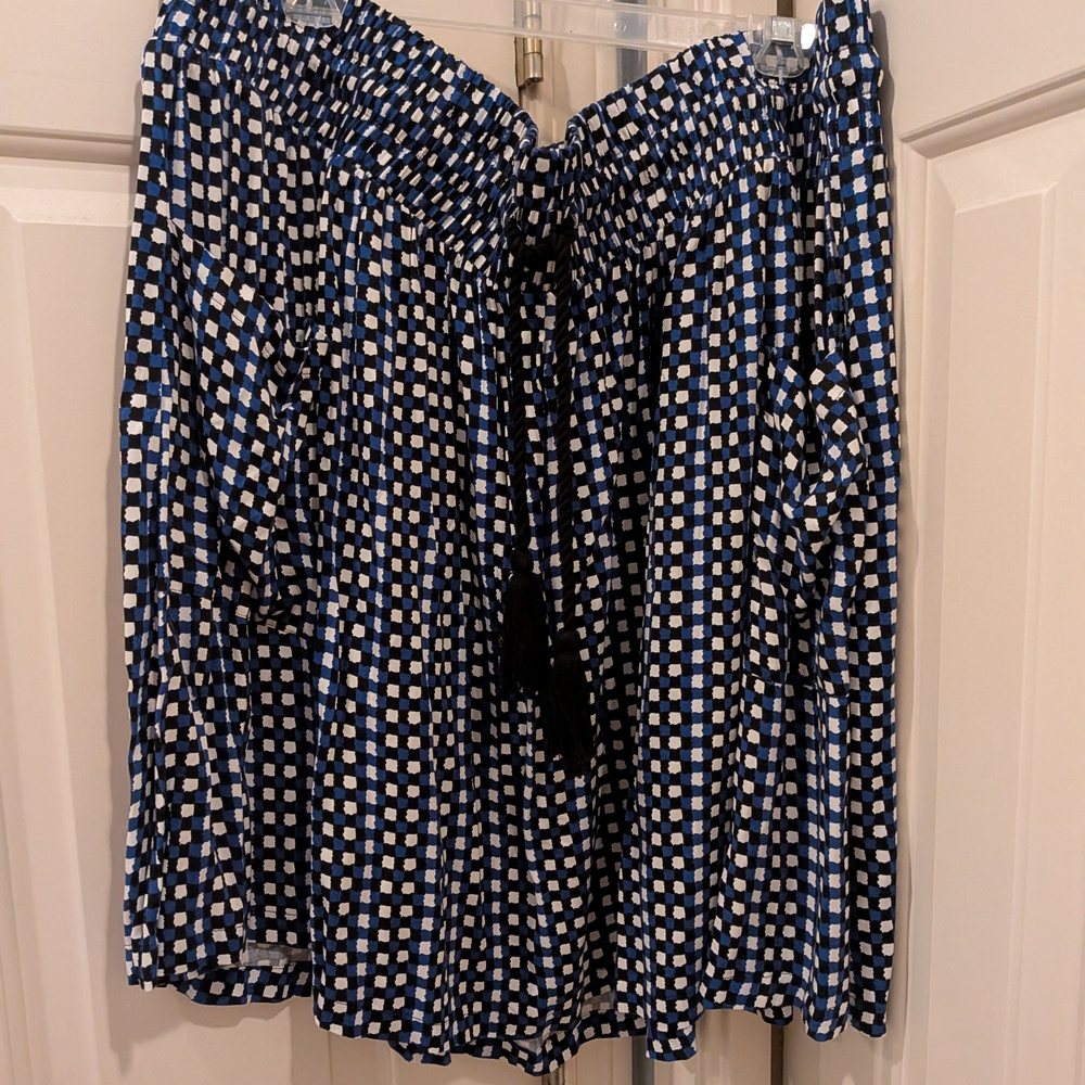 Torrid Blue and White Checkered Women's Skirt